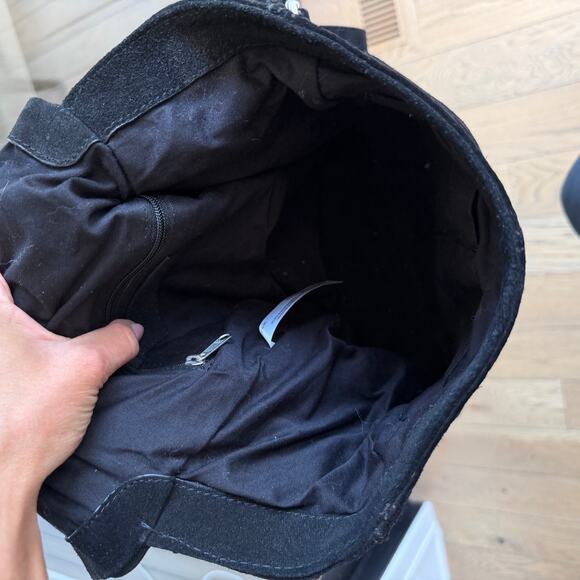 Free People Camilla Suede Leather Convertible Backpack Black main image 8